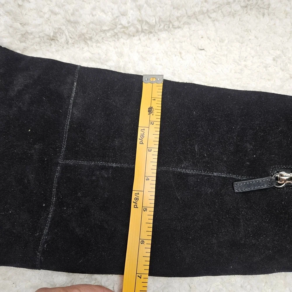 Club Monaco Andreea Black Suede Leather Over the Knee‎ Boots sz 39
